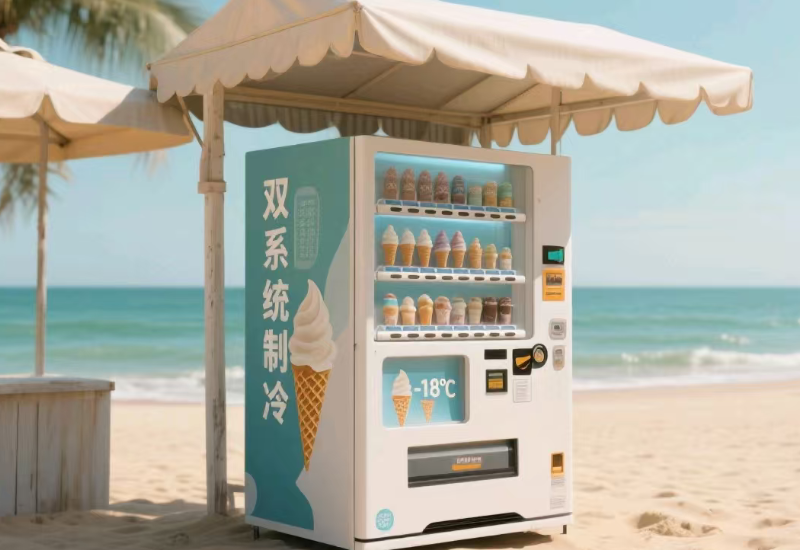 從暴曬街頭到滾燙沙灘，耐高溫冰淇淋售貨機如何守住美味